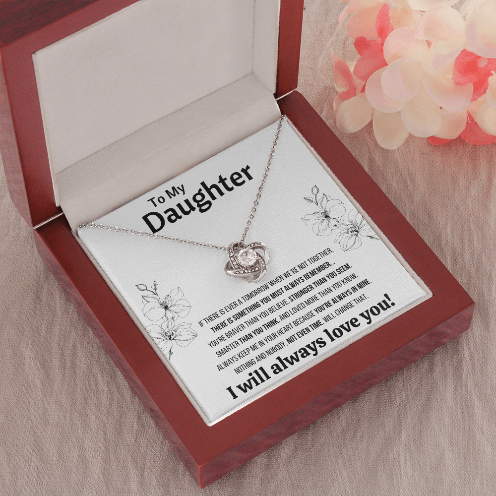 DAUGHTER TIME LOVE KNOT NECKLACE - ON CLOUD NINE GIFTS