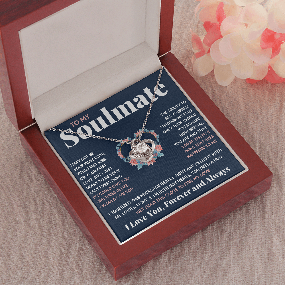 Blue Squeeze Knot Box with Earrings - ON CLOUD NINE GIFTS