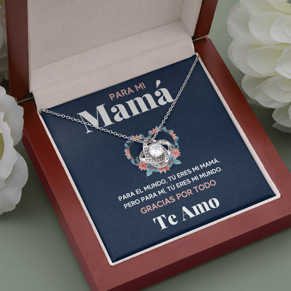 PARA MI MAMA MUNDO COLLAR LOVE KNOT - ON CLOUD NINE GIFTS