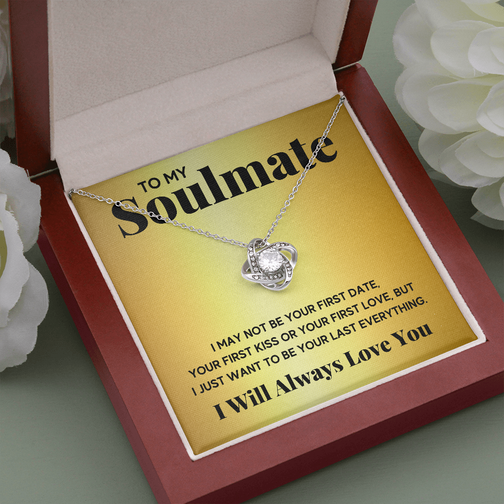 TO MY SOULMATE EVERYTHING GOLD LOVE KNOT NECKLACE GIFT SET - ON CLOUD NINE GIFTS