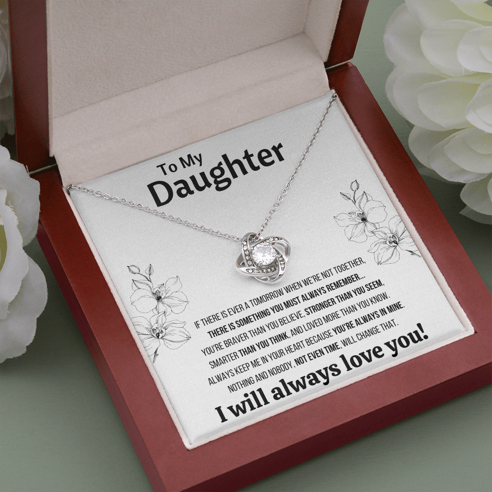 DAUGHTER TIME LOVE KNOT NECKLACE - ON CLOUD NINE GIFTS