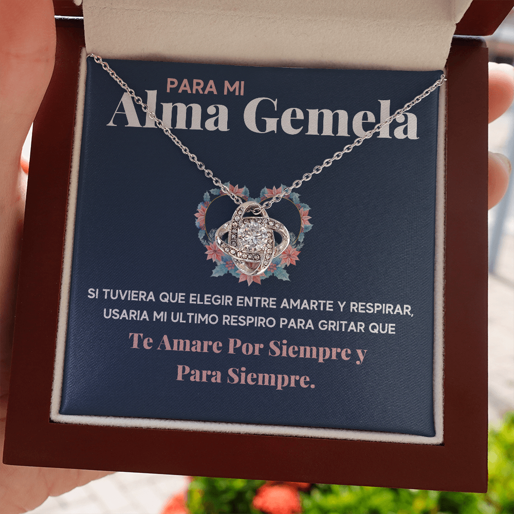 PARA MI ALMA GEMELA COLLAR LOVE KNOT - ON CLOUD NINE GIFTS