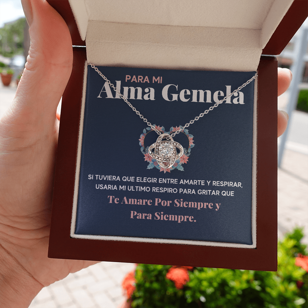 PARA MI ALMA GEMELA COLLAR LOVE KNOT - ON CLOUD NINE GIFTS