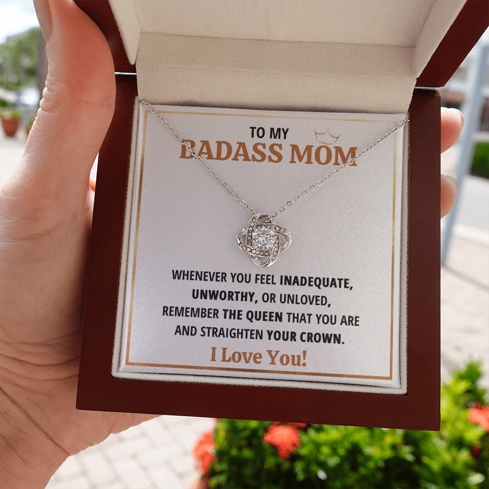 Womens jewelry for mom from son and mother Love Knot Necklace set on Mothers Day Jewelry Heart Pendant I Love You gifts for birthday - ON CLOUD NINE GIFTS