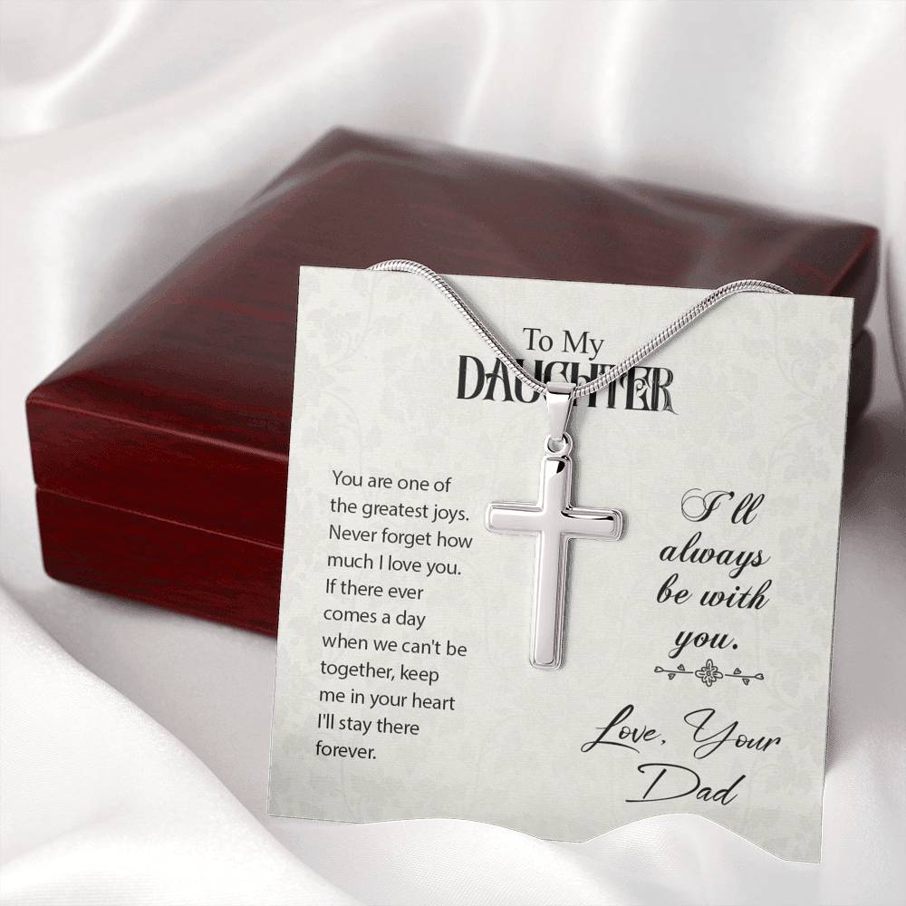 TO MY DAUGHTER "GREATEST JOYS" CROSS NECKLACE GIFT SET - ON CLOUD NINE GIFTS