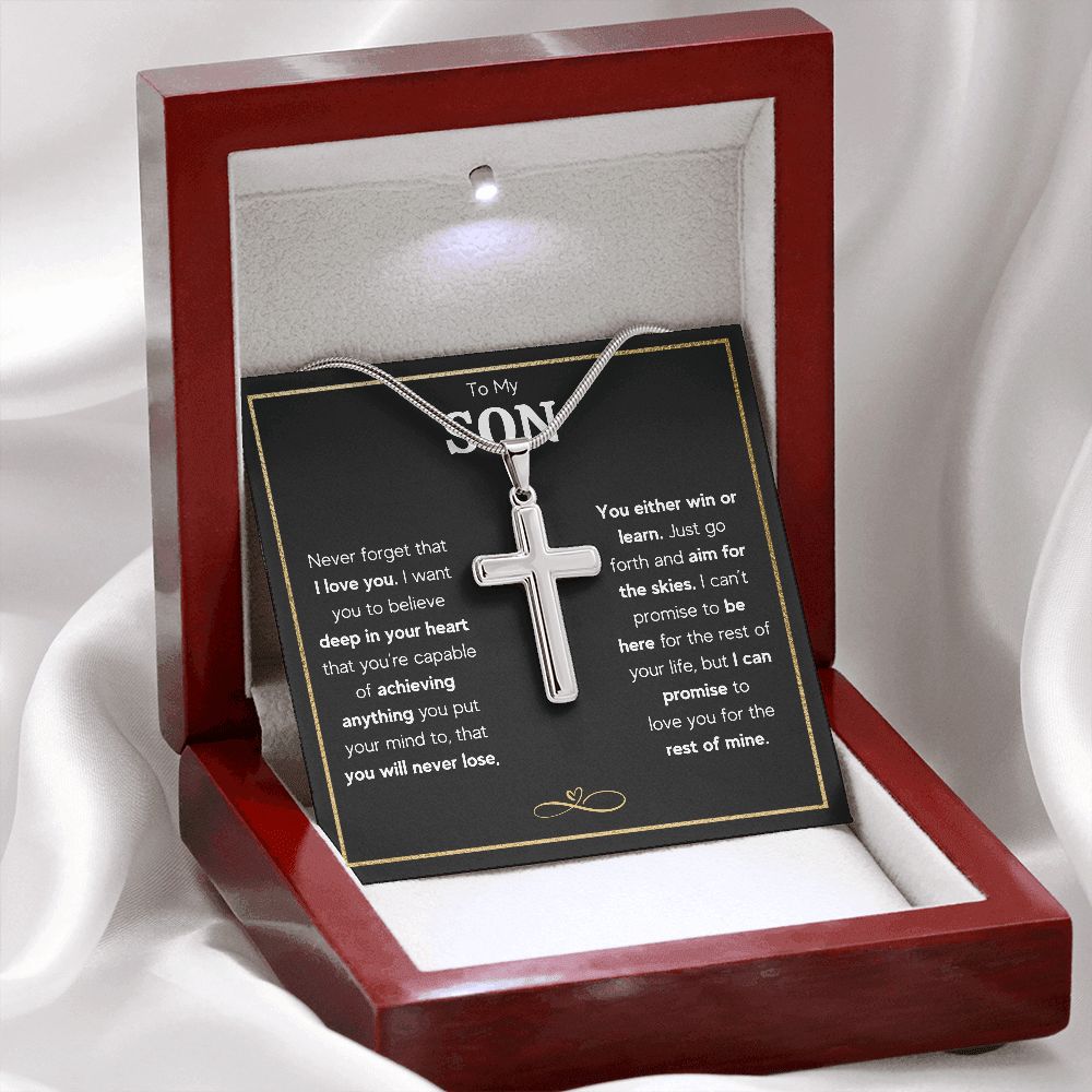 [ALMOST SOLD OUT] TO MY SON NECKLACE - AIM FOR THE SKIES - ON CLOUD NINE GIFTS