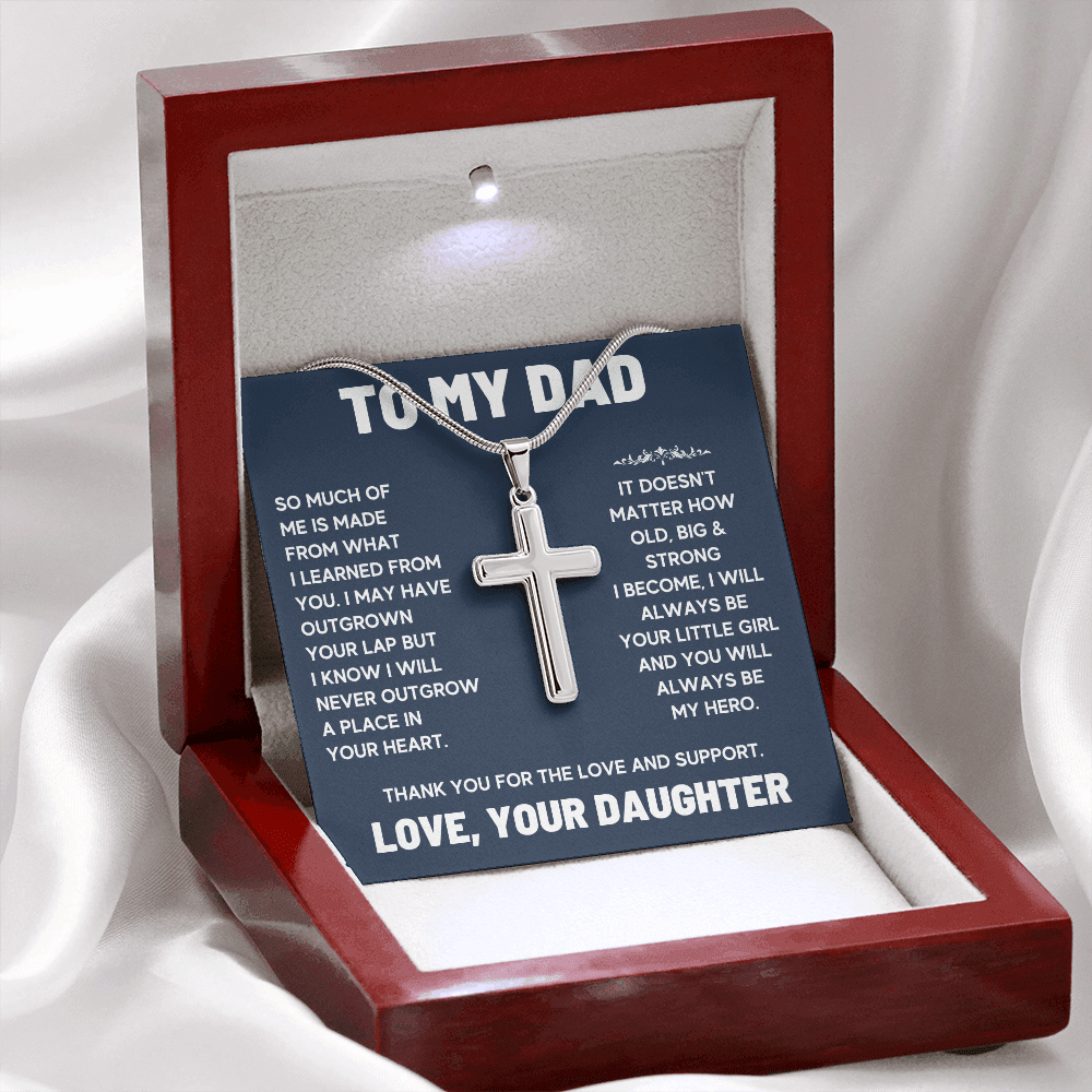 For dad from daughter, gifts for him dad, awesome dad, dad birthday gifts from kids, cheesy gifts for dad, fathers day gifts for dad chain - ON CLOUD NINE GIFTS