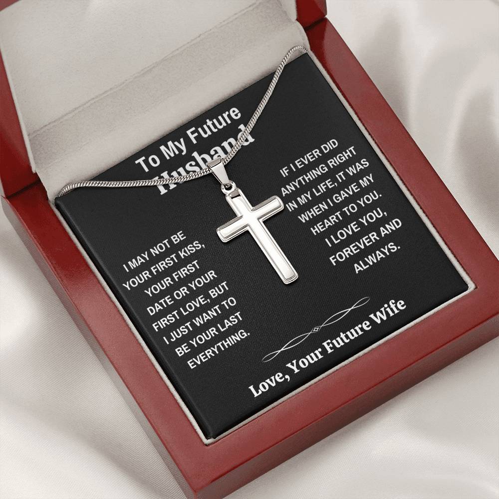 TO MY FUTURE HUSBAND CROSS NECKLACE GIFT SET - ON CLOUD NINE GIFTS