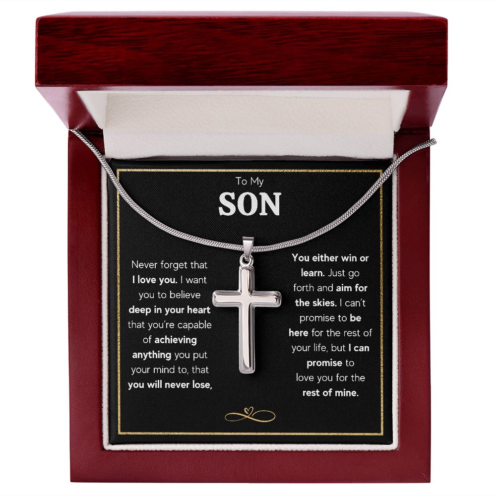 [ALMOST SOLD OUT] TO MY SON NECKLACE - AIM FOR THE SKIES - ON CLOUD NINE GIFTS