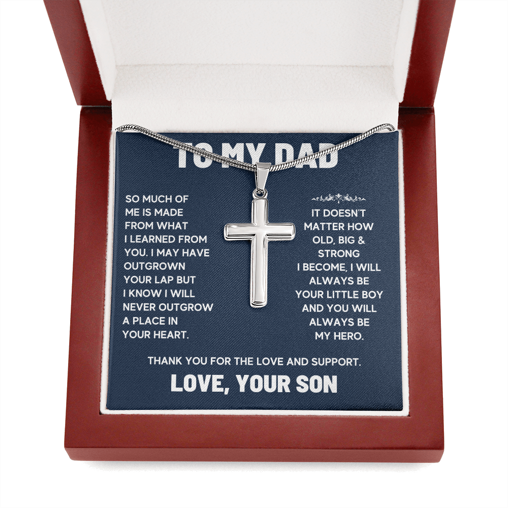 For dad from son gifts for him dad, awesome dad, dad birthday gifts from kids, cheesy gifts for dad, fathers day gifts for dad chain - ON CLOUD NINE GIFTS