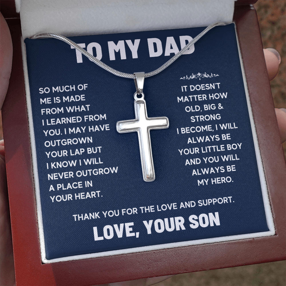For dad from son gifts for him dad, awesome dad, dad birthday gifts from kids, cheesy gifts for dad, fathers day gifts for dad chain - ON CLOUD NINE GIFTS