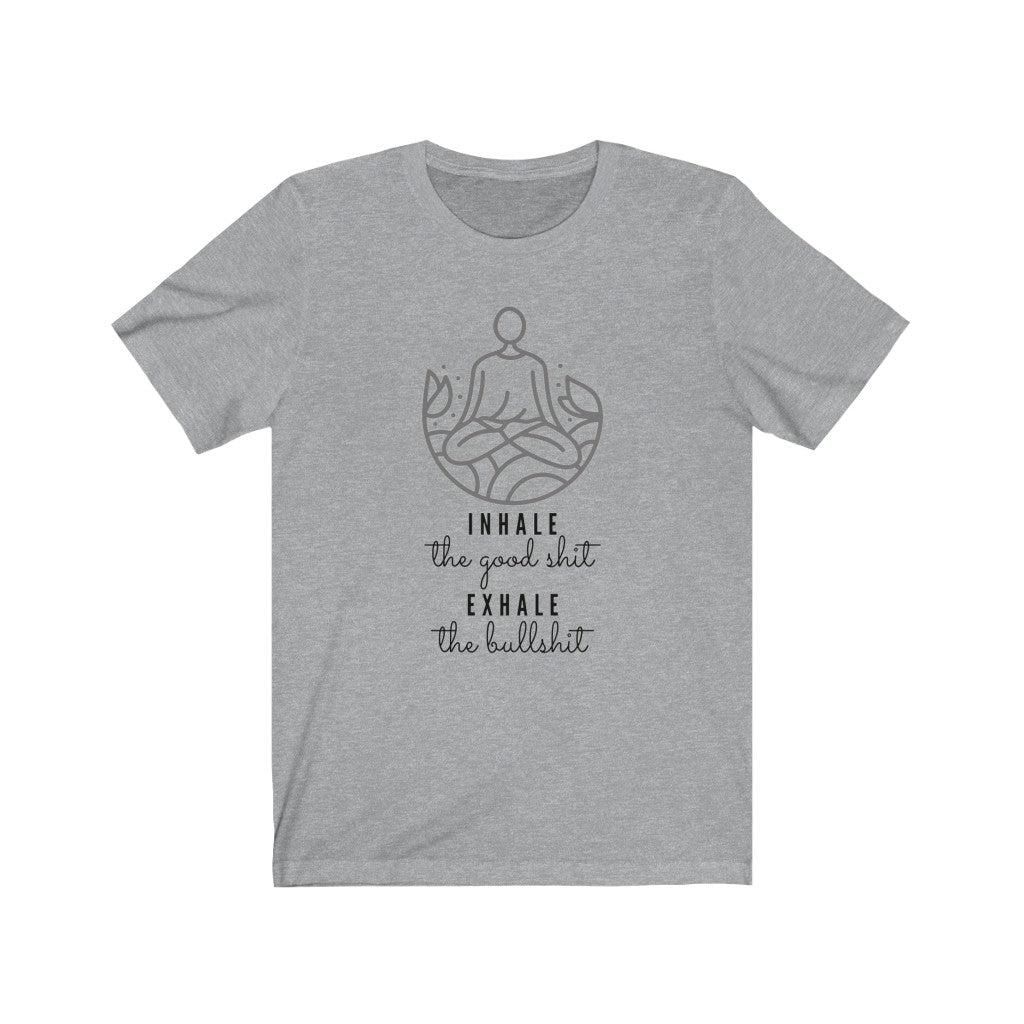 UNISEX FUNNY INHALE-EXHALE T-SHIRT - ON CLOUD NINE GIFTS