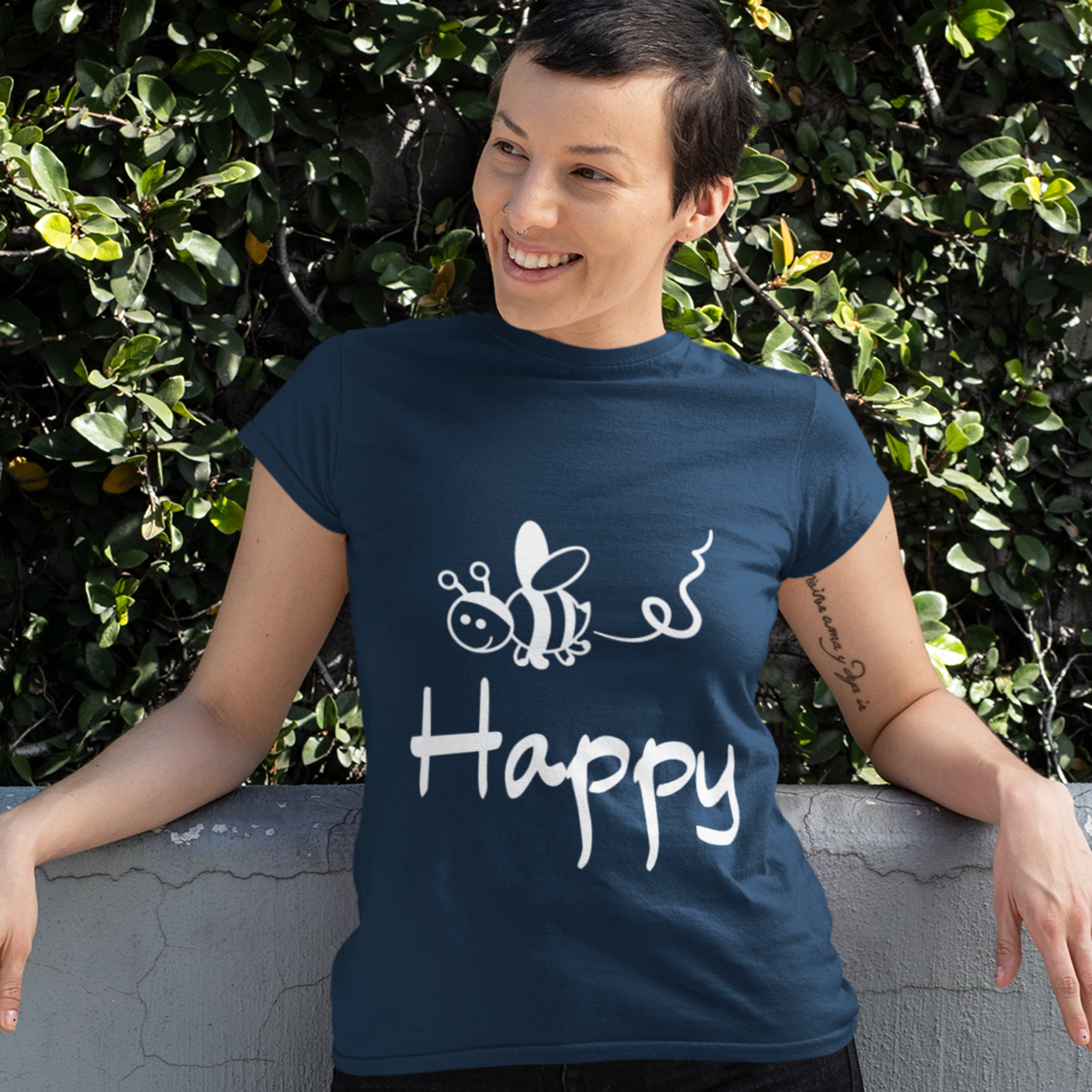 UNISEX BEE HAPPY T-SHIRT - ON CLOUD NINE GIFTS