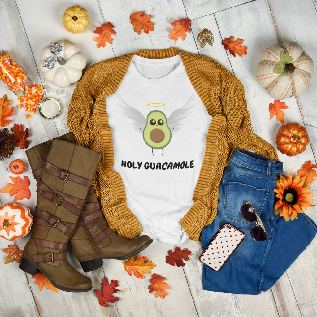 UNISEX FUNNY HOLY GUACAMOLE T-SHIRT - ON CLOUD NINE GIFTS