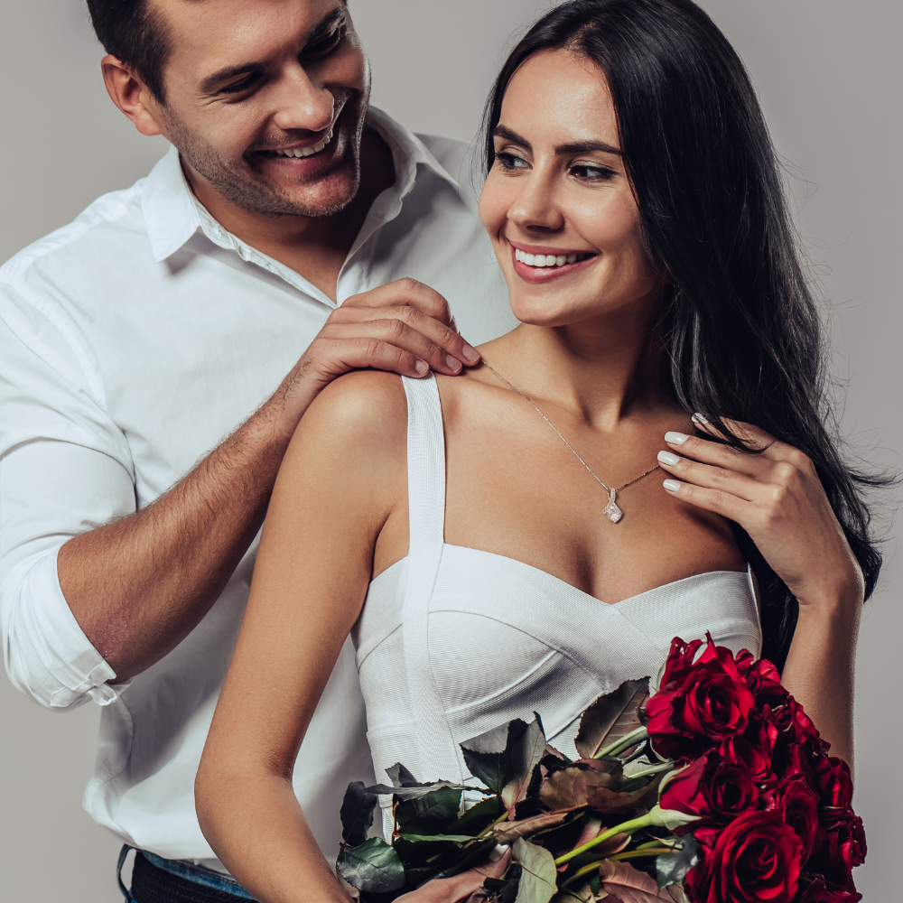 TO MY BEAUTIFUL WIFE "I'D RATHER" ALLURING BEAUTY NECKLACE GIFT SET - ON CLOUD NINE GIFTS