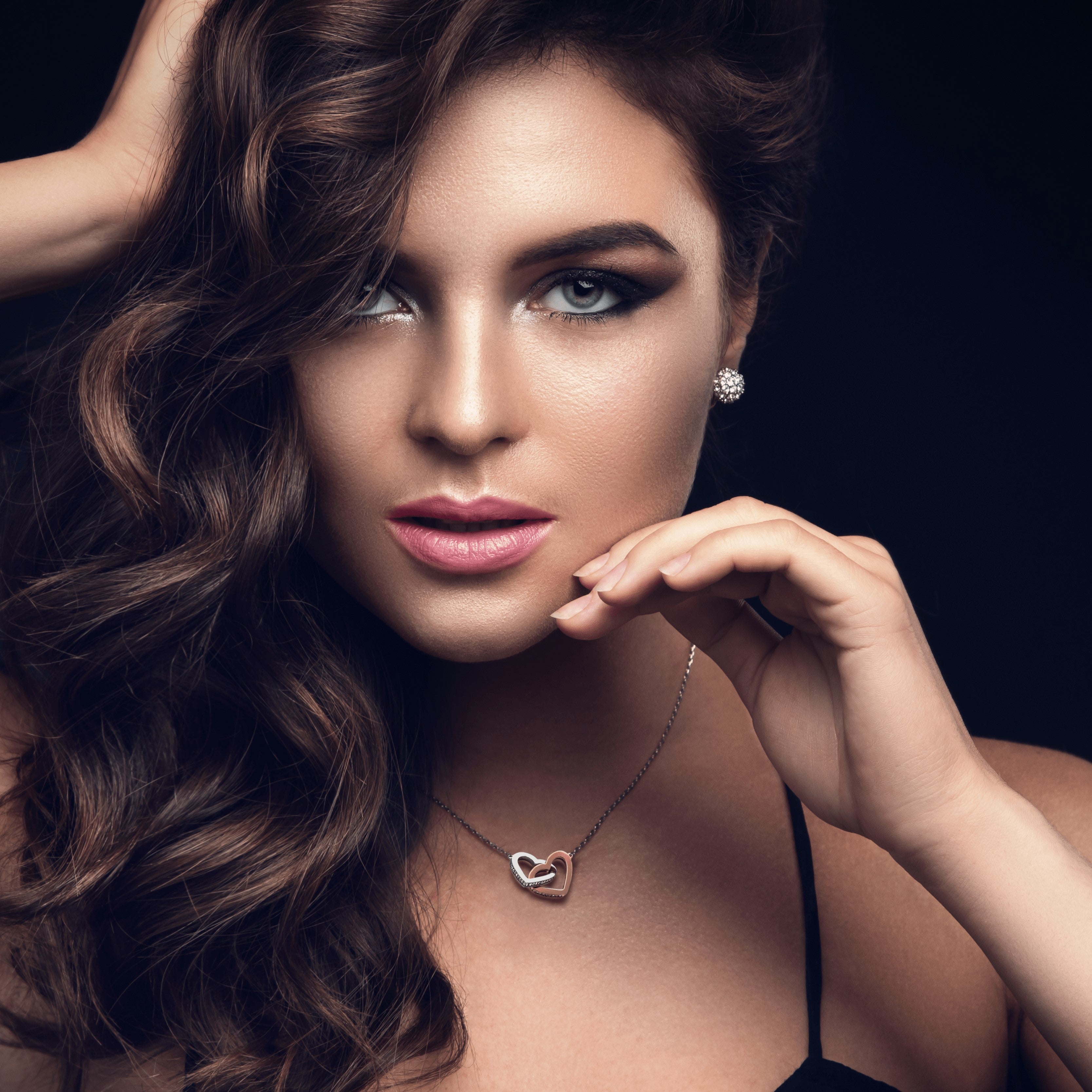 To My Wife "Forever Together" Interlocking Hearts Necklace Gift Set - ON CLOUD NINE GIFTS