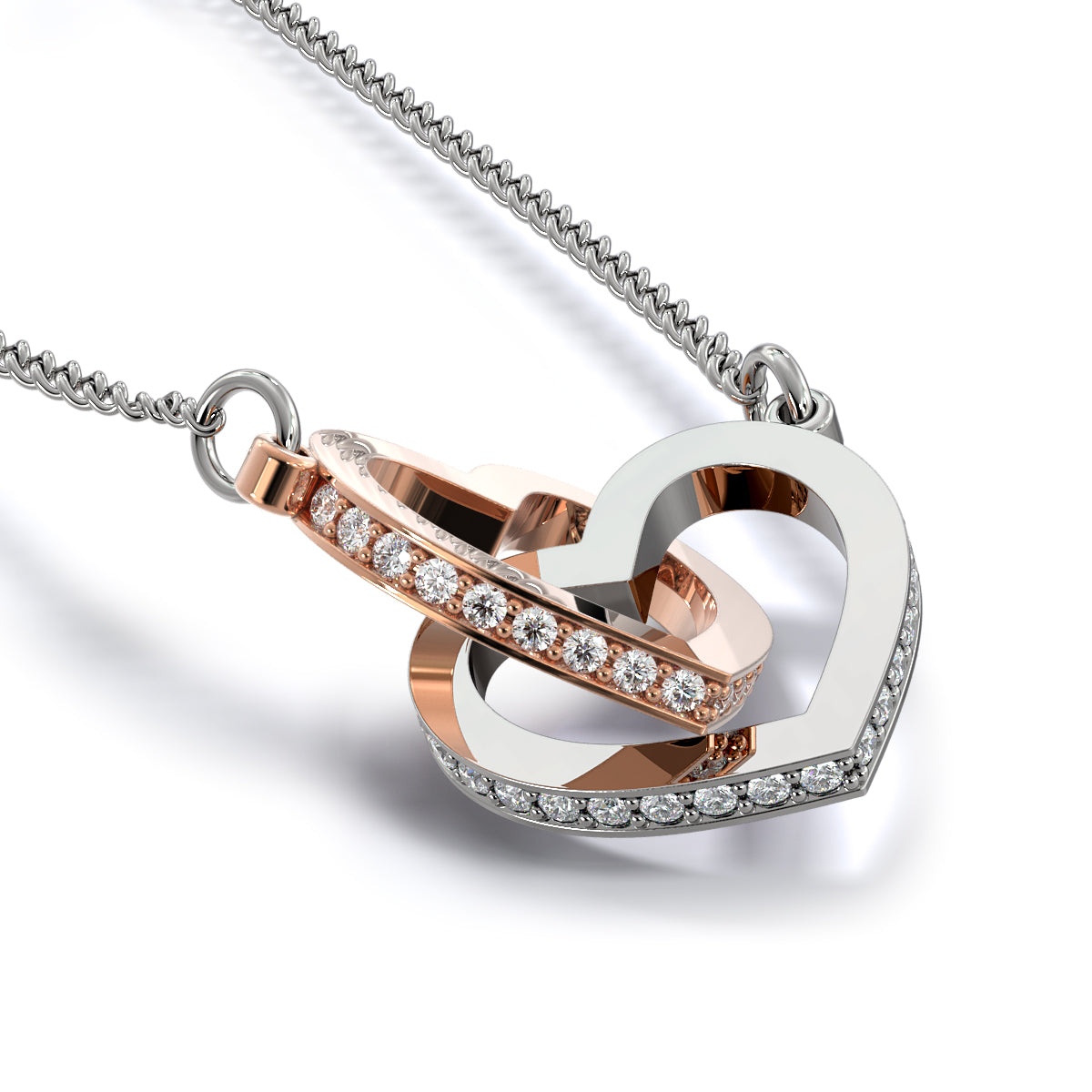 TO MY FUTURE WIFE "YOUR FUTURE" INTERLOCKING HEARTS NECKLACE GIFT SET - ON CLOUD NINE GIFTS
