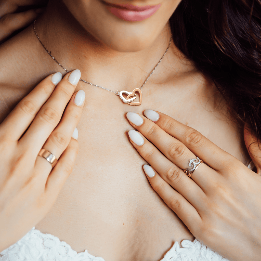 TO MY FUTURE WIFE "YOUR FUTURE" INTERLOCKING HEARTS NECKLACE GIFT SET - ON CLOUD NINE GIFTS