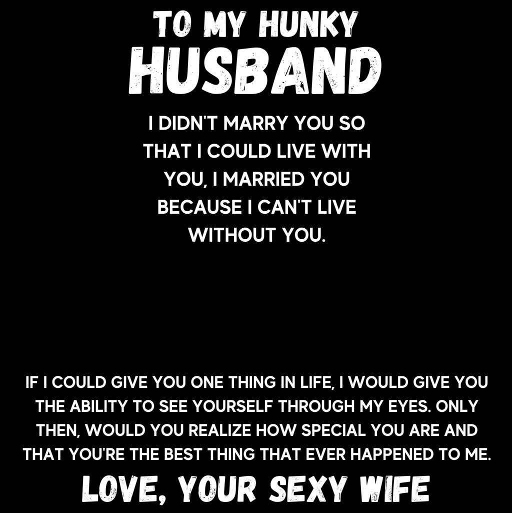 TO MY HUNKY HUSBAND CUBAN LINK CHAIN GIFT SET - ON CLOUD NINE GIFTS