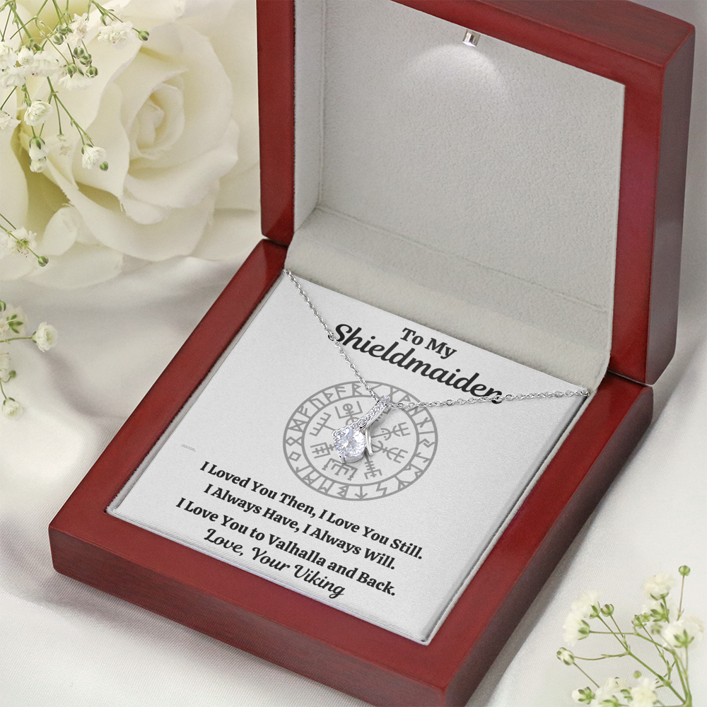 TO MY SHIELDMAIDEN "ALWAYS WILL" ALLURING BEAUTY NECKLACE GIFT SET - ON CLOUD NINE GIFTS