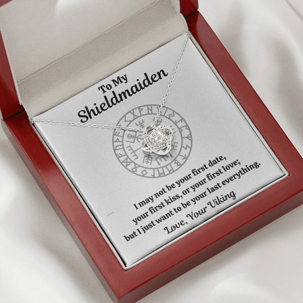 TO MY SHIELDMAIDEN "LAST EVERYTHING" LOVE KNOT NECKLACE GIFT SET - ON CLOUD NINE GIFTS
